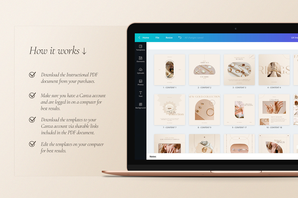Jewelry Social Media Kit CANVA, a Social Media Template by Wildnun Studio (Photo 23 of 27)