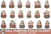 Fall Pumpkin Stack Clipart Bundle, a Graphic by crative8112 (Thumbnail 1 of 8)
