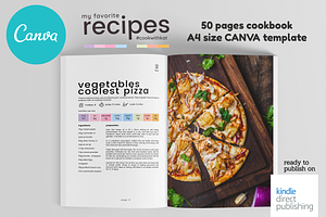 Canva Food A4 Cookbook Template