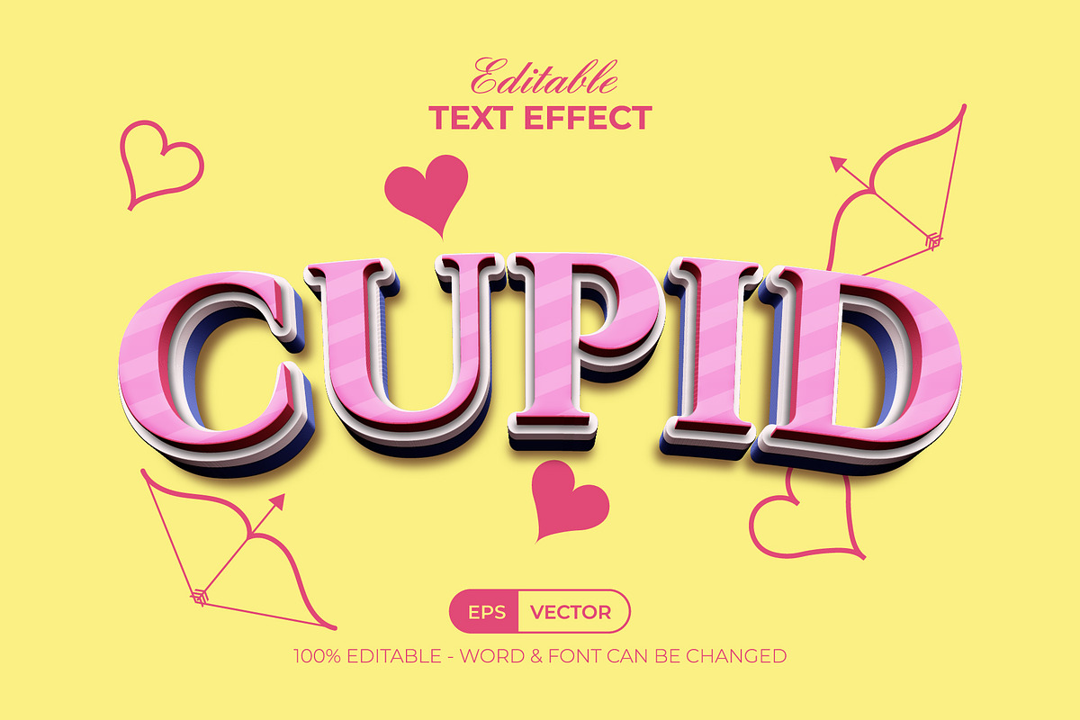 Valentine Text Effect 3D Style, a Layer Style Add-On by Mockmenot (Photo 1 of 3)