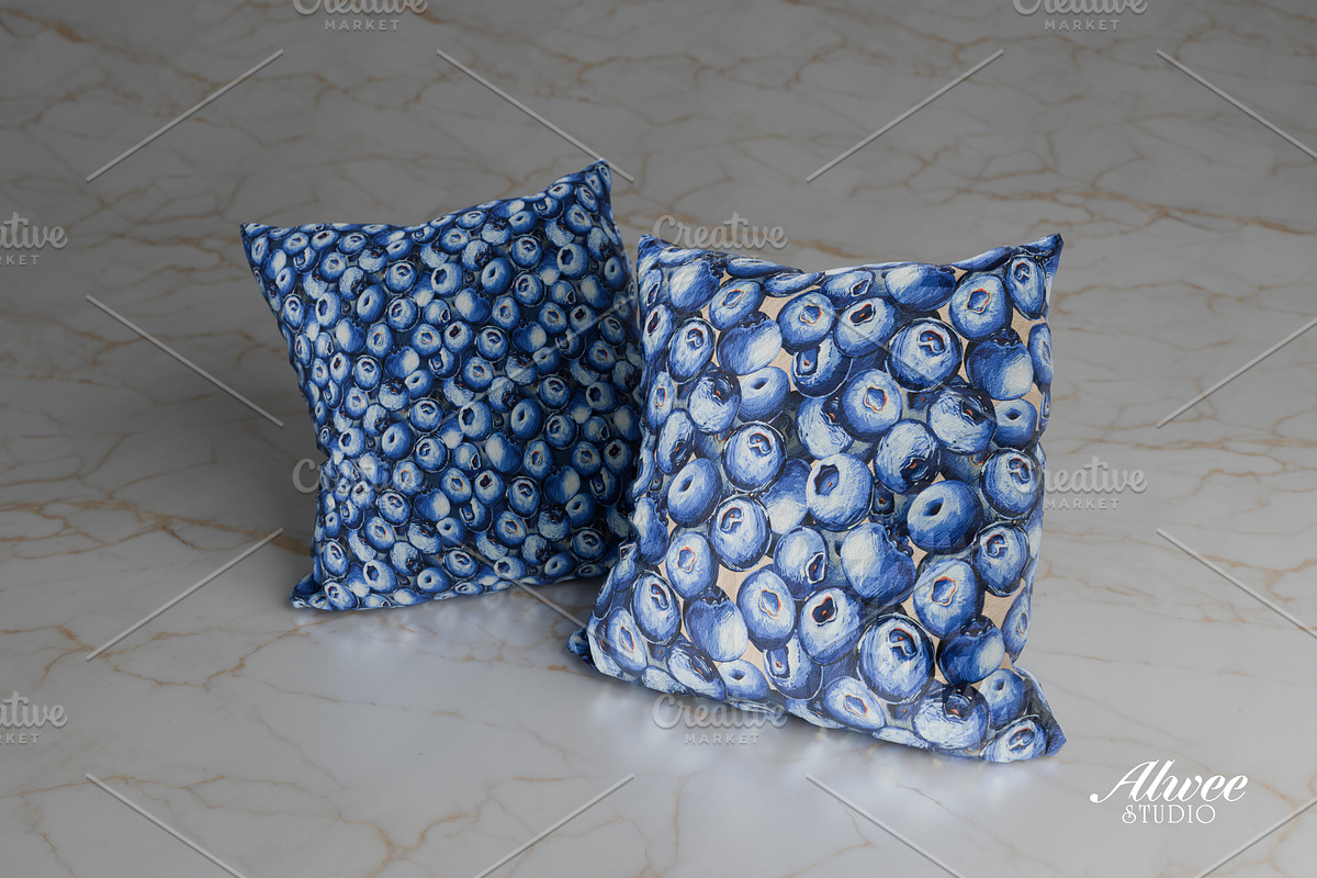 HandDrawn Blueberry Seamless Pattern, a Pattern Graphic by Alwee Studio (Photo 4 of 6)