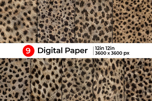 Realistic Leopard Fur Texture