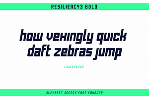 RESILIENCY FONT FAMILY