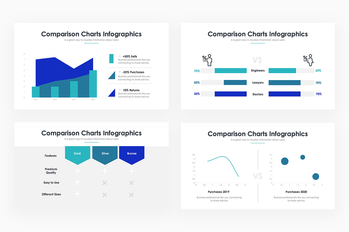 Comparison Charts PowerPoint 2, a Presentation Template by slidequest (Photo 6 of 6)