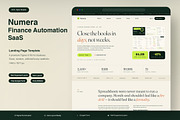 Finance Automation SaaS Landing Page, an UI Kit Template by Pitchlook.Studio (Thumbnail 1 of 3)