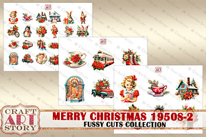 Merry Christmas Fussy-2 Cuts