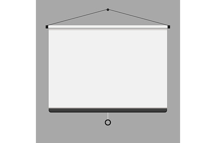 Empty Projection screen