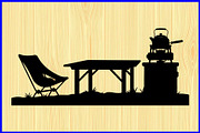 Picnic Table Puzzle Clipart Set, an Object Illustration by Designer_Momina (Thumbnail 12 of 15)