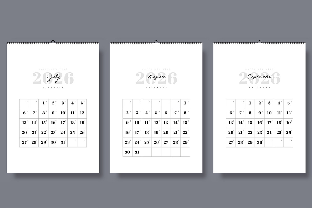 2026 Calendar Template, a Stationery Template by ContestDesign (Photo 4 of 5)