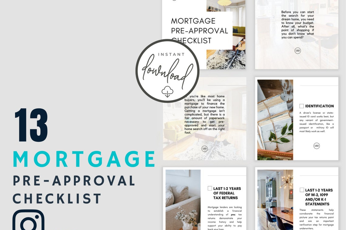 Mortgage PreApproval Checklist Posts, a Social Media Template by RealEstateDreams (Photo 3 of 3)