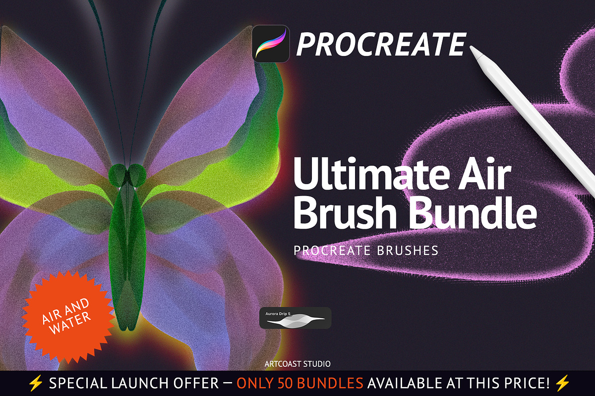 Ultimate Air Brush Bundle, a Brush Add-On by Spasibenko Art (Photo 5 of 15)