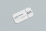 Ticket Mockup, a Books & Magazine Mockup by mahhyud (Thumbnail 3 of 5)