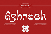 Ashrock Unique Display Typeface, a Symbol Font by GRVS Studio (Thumbnail 1 of 4)