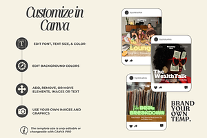 Podcast Canva Template Instagram