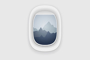 Airplane windows, vacation journey, an Object Illustration by odpium (Thumbnail 3 of 4)