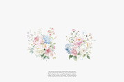 Romantic pastel floral clipart set, a Decorative Illustration by Patishop Art (Thumbnail 5 of 9)