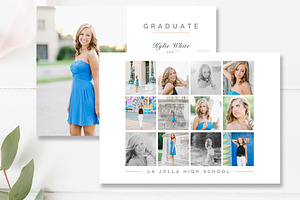 Senior Graduation Announcement Card