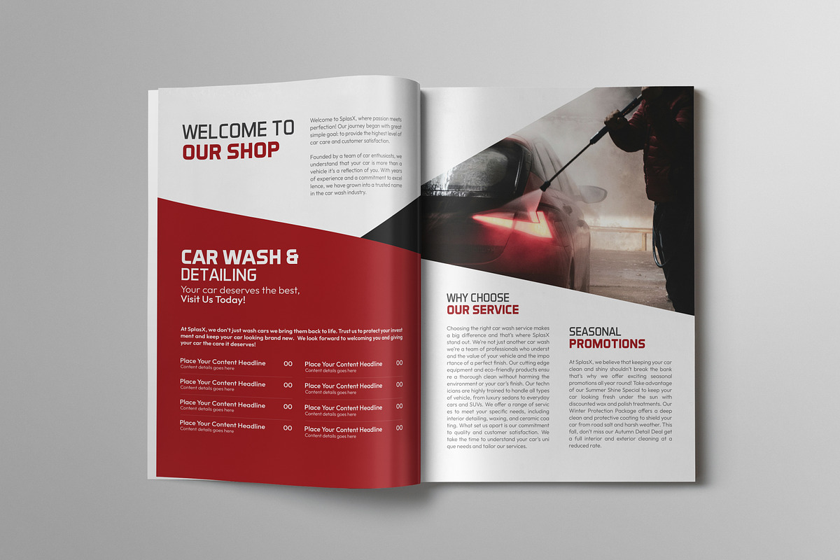 Car Wash Catalog Template preview 3