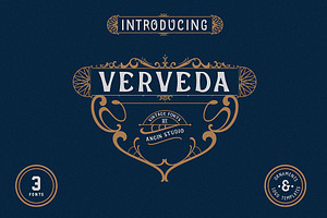 Verveda 3 Fonts With Extras