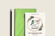 Wedding Invitation Card, a Card Template by DGTouch (Thumbnail 2 of 3)