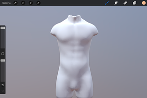 3D Model Male For Procreate App