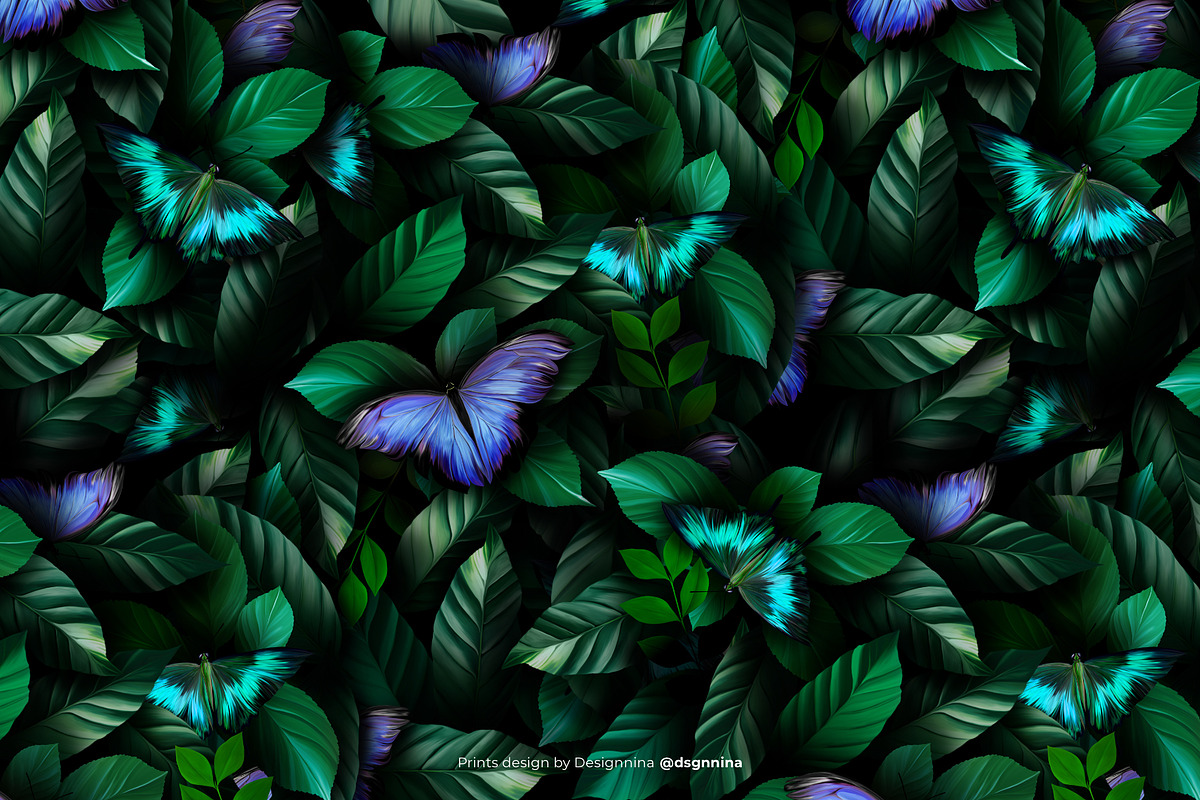 Riodinidae — Luxury Seamless Pattern, a Pattern Graphic by Designnina Shop (Photo 6 of 14)