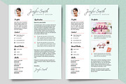 A4/Letter Creative Resume Templates, a Resume Template by feydesign (Thumbnail 2 of 3)
