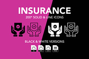 200 Insurance Vector Icon Set, an Icon by Genestro Shop (Thumbnail 1 of 5)