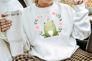 Watercolor Cute Frog Valentines Clip, an Illustration by Sublimation Artist (Thumbnail 4 of 6)