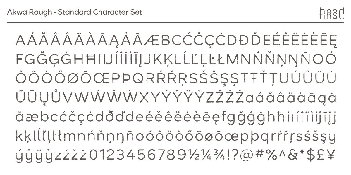 Akwa Rough, a Sans Serif Font by HeadFirst (Photo 12 of 17)