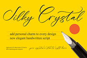 Silky Crystal Elegant Handwritten, a Script Font by Letterena Studios Script (Thumbnail 1 of 10)