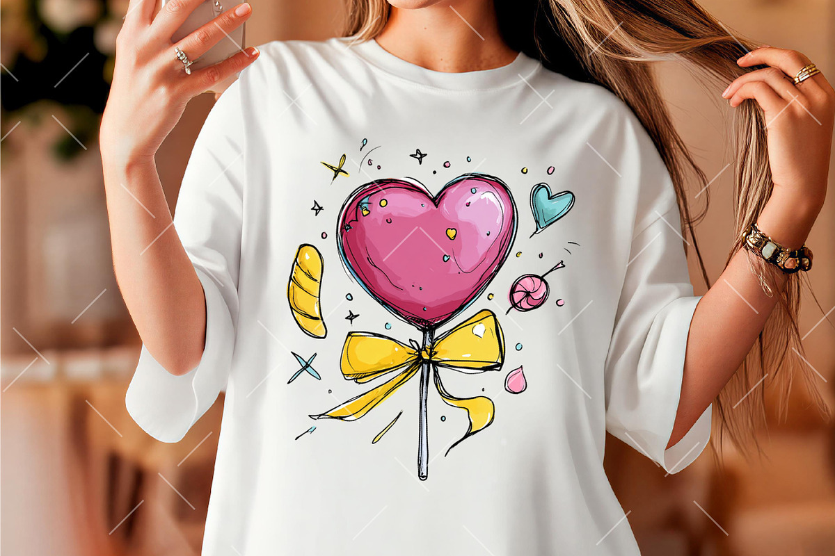 Watercolor Valentine Clipart, an Illustration by OK Design (Photo 5 of 6)