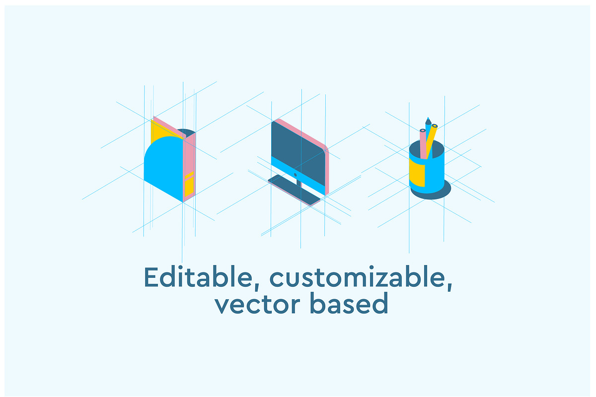 Home isometric icons, an Icon by Marinastu (Photo 3 of 5)