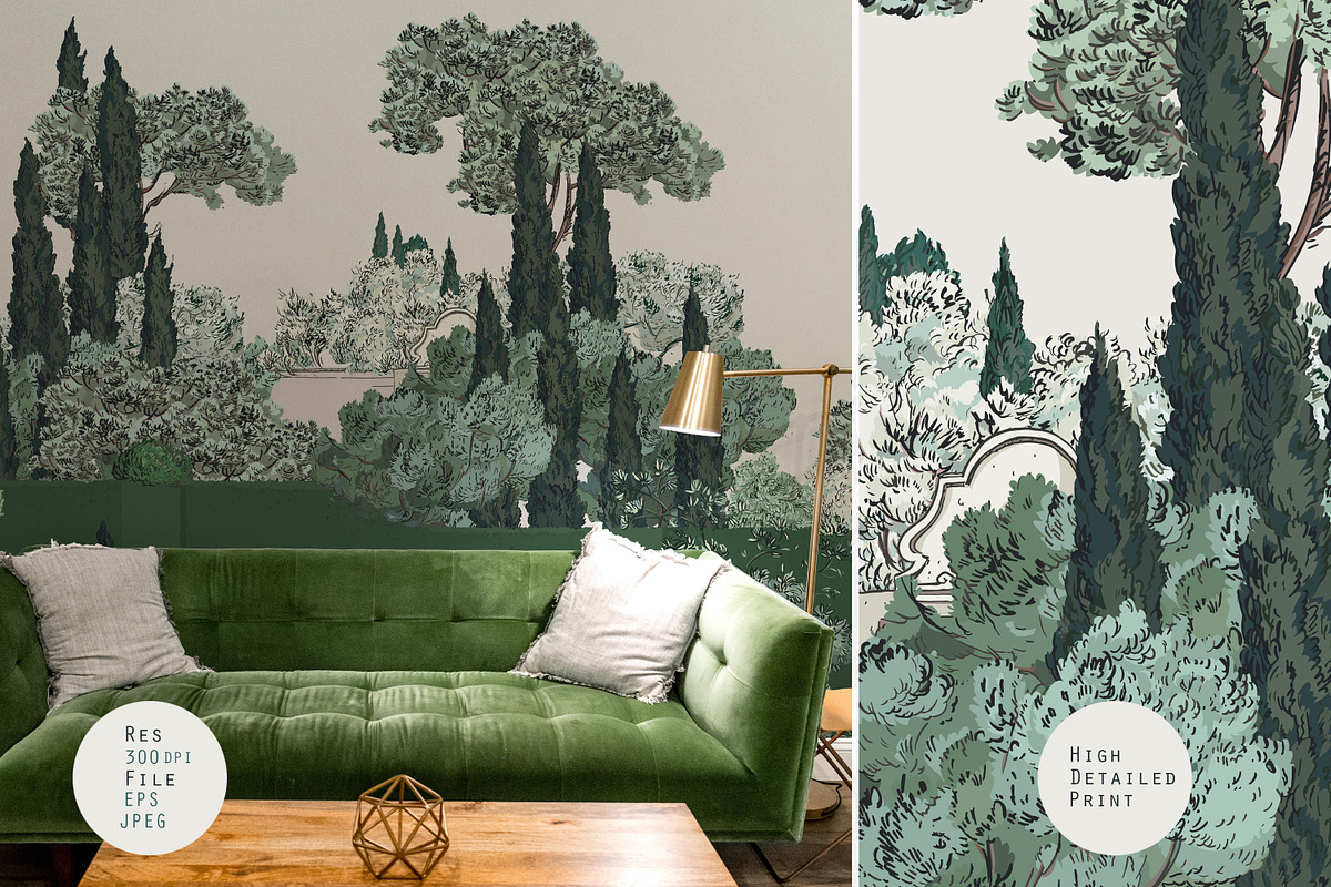 La Villa. Patterns and Panorama, a Pattern Graphic by Irina Dolgikh (Photo 10 of 14)