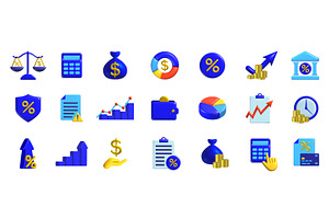 A collection of accounting and tax, a Finance Illustration by Woters little shop
