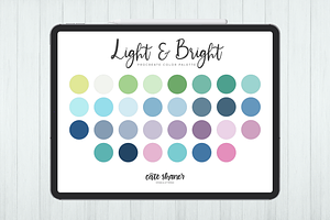 Light & Bright Procreate Palette, a Palette Add-On by Cate Shaner