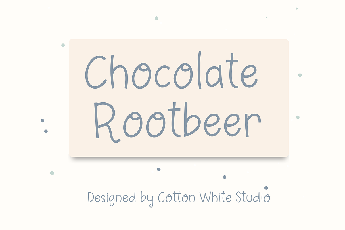 Chocolate Rootbeer, a Handwritten Font by Sofia Skoog (Photo 1 of 9)
