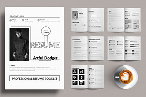 Resume Book Template, a Stationery Template by ContestDesign