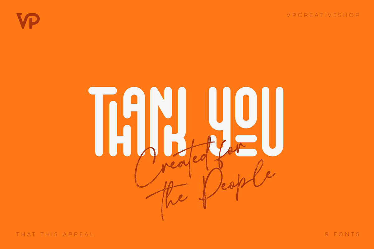 This That Appeal Font Collection, a Sans Serif Font by VP Fonts (Photo 19 of 19)