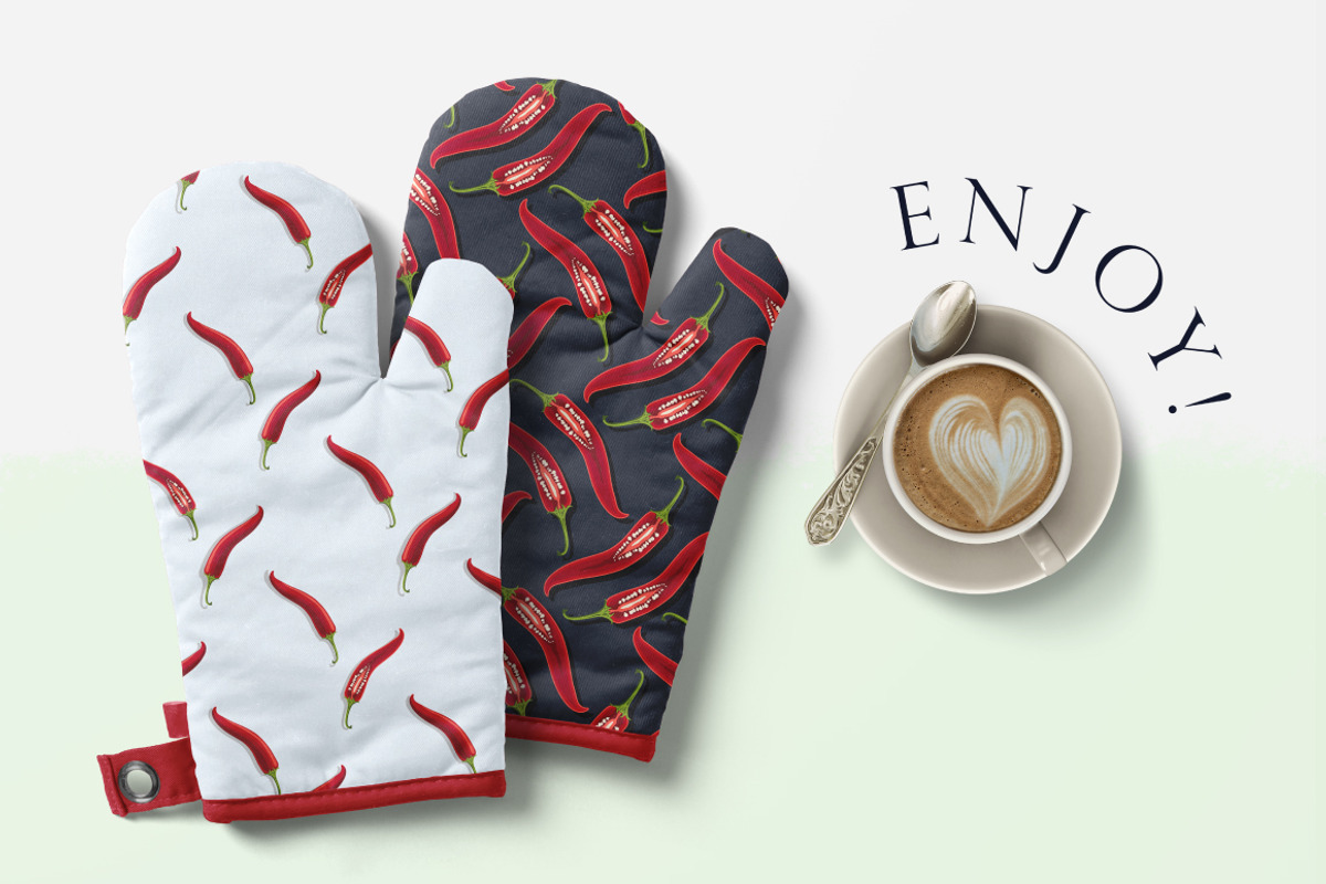 Hot pepper - Set 1, a Pattern Graphic by Yummy (Photo 13 of 13)
