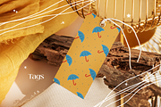 Blue umbrella autumn pattern, a Pattern Graphic by Sigelt (Thumbnail 6 of 7)