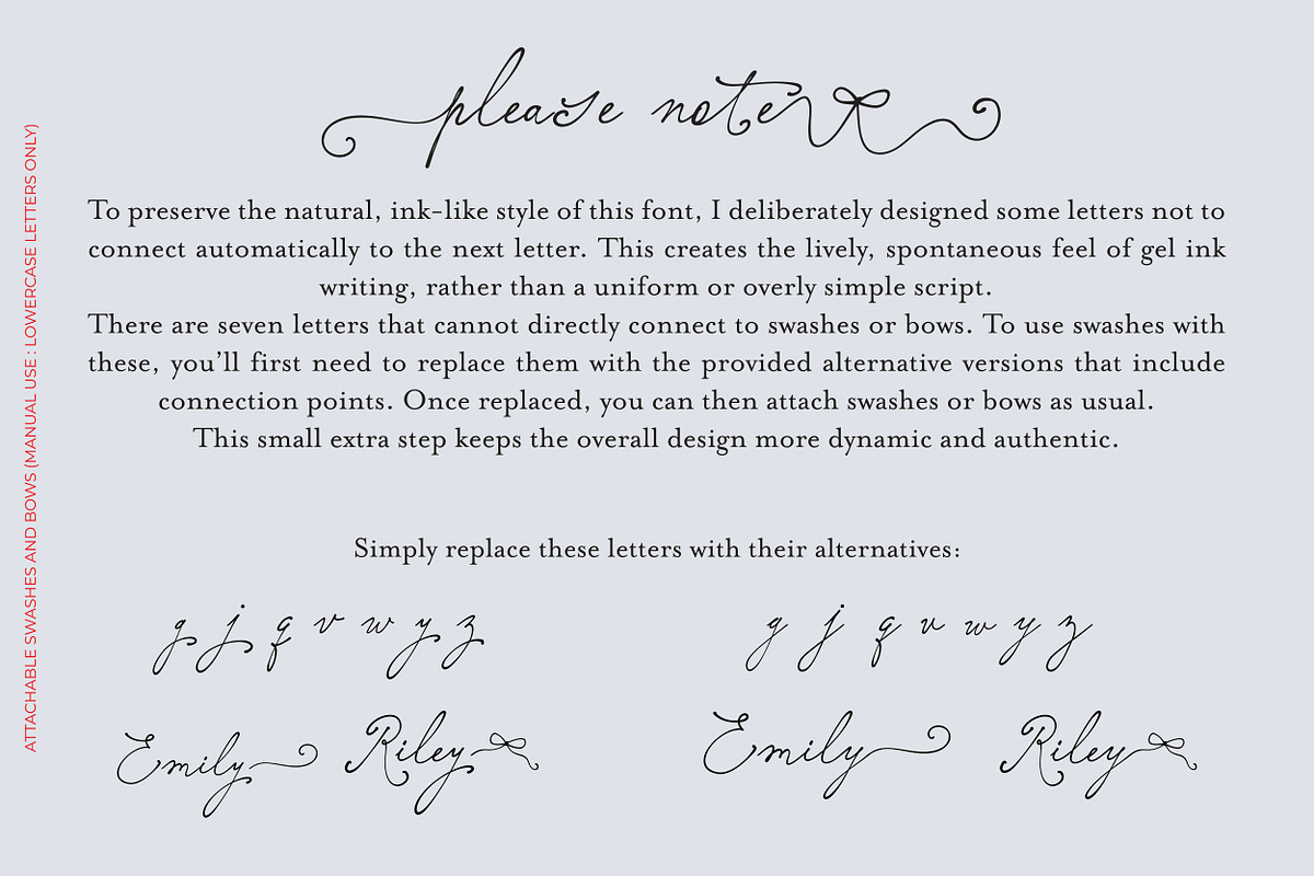 Elisabeth Darlington with Bows, a Script Font by PeachCreme (Photo 17 of 22)