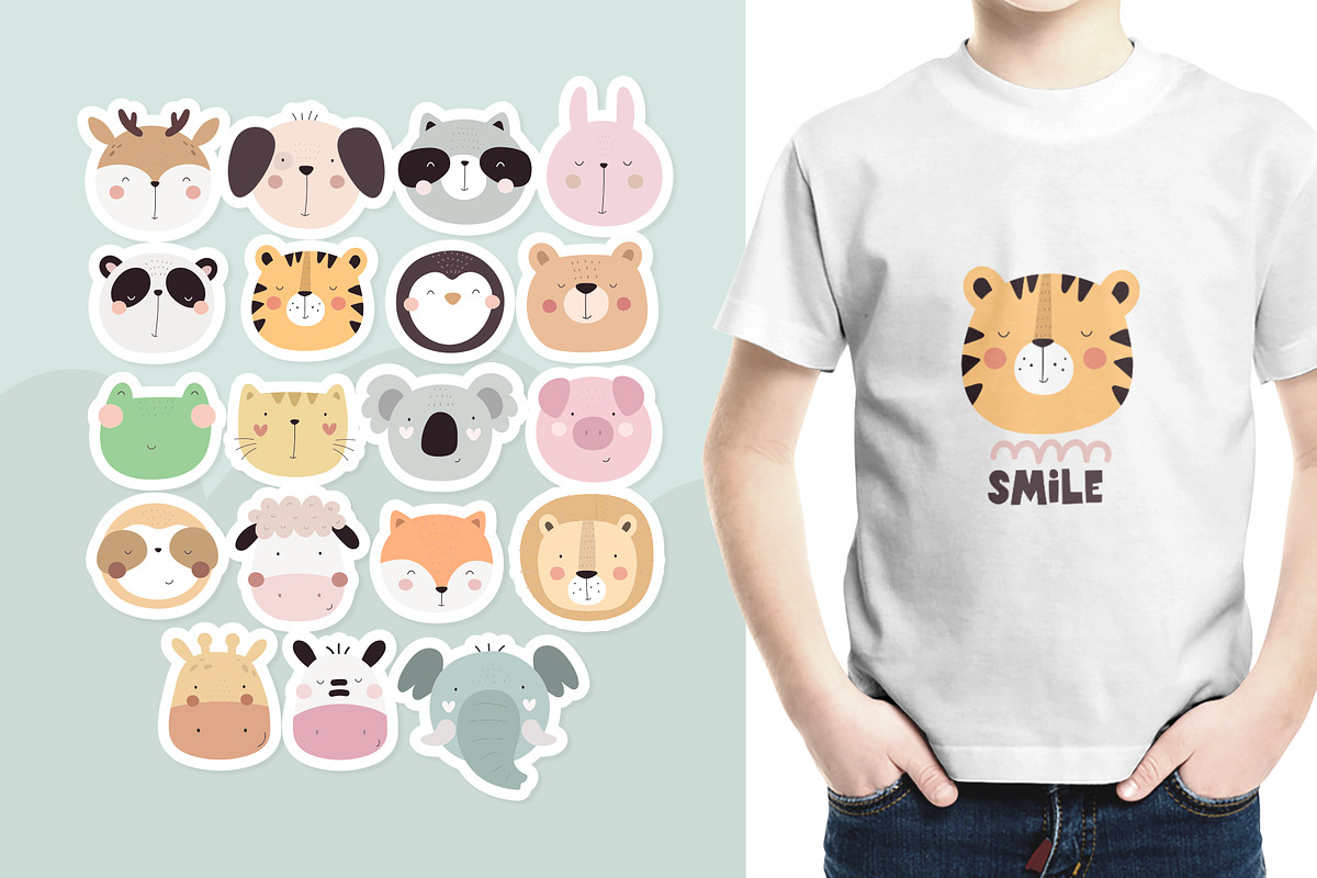Cute Animals, a Background Graphic by AnnieArt (Photo 2 of 7)