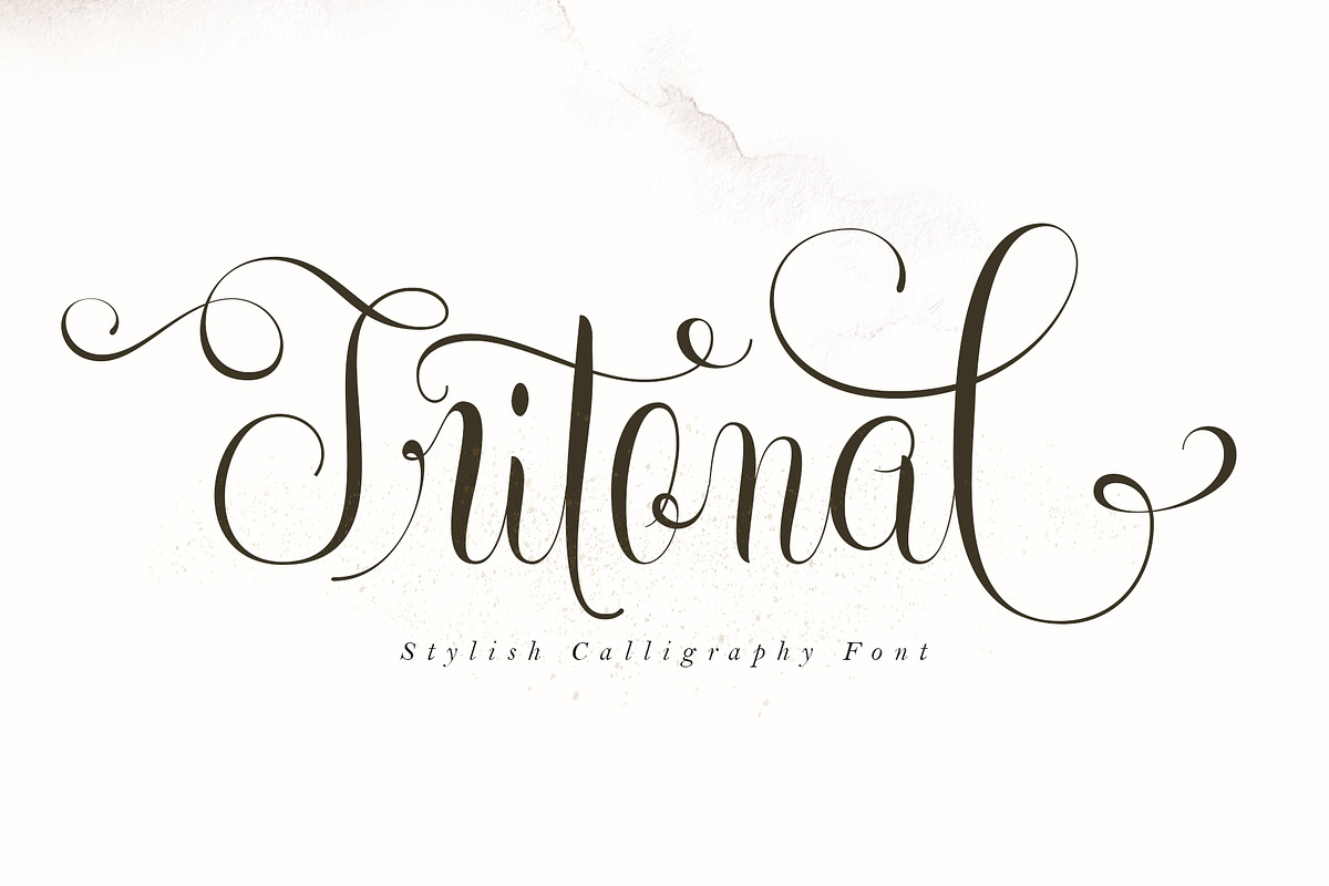 Tritonal, a Script Font by Papermode Co. (Photo 1 of 15)