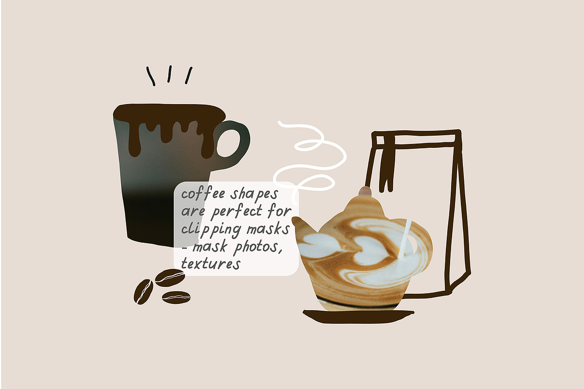 200+ COFFEE CLIPARTS, HAND DRAWN SET, a Food Illustration by JuDesign (Photo 18 of 20)