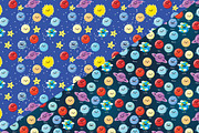 Cute space patterns, a Pattern Graphic by merion_merion (Thumbnail 3 of 3)