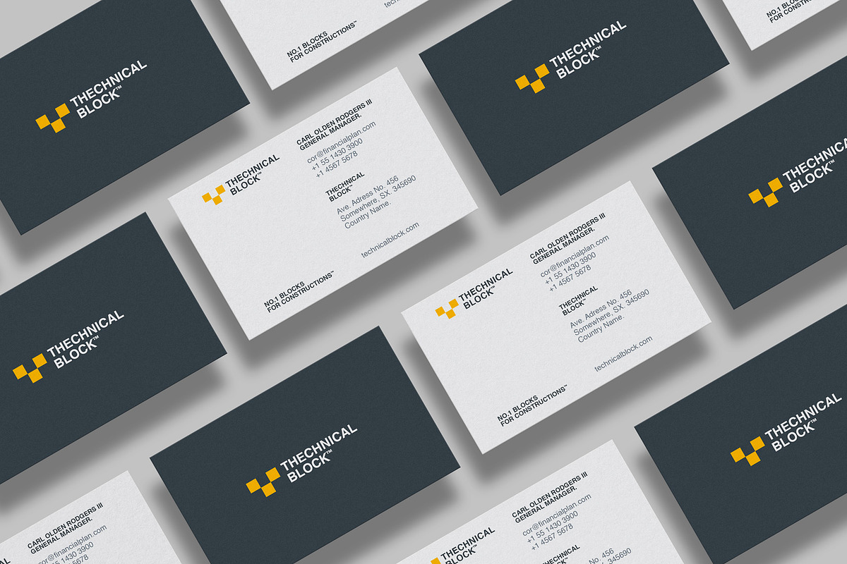 Business cards template: T-block, a Business Card Template by Srg® (Photo 2 of 4)