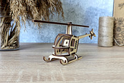Helicopter - Laser Cut File, an Object Graphic by VectorPainter (Thumbnail 12 of 13)