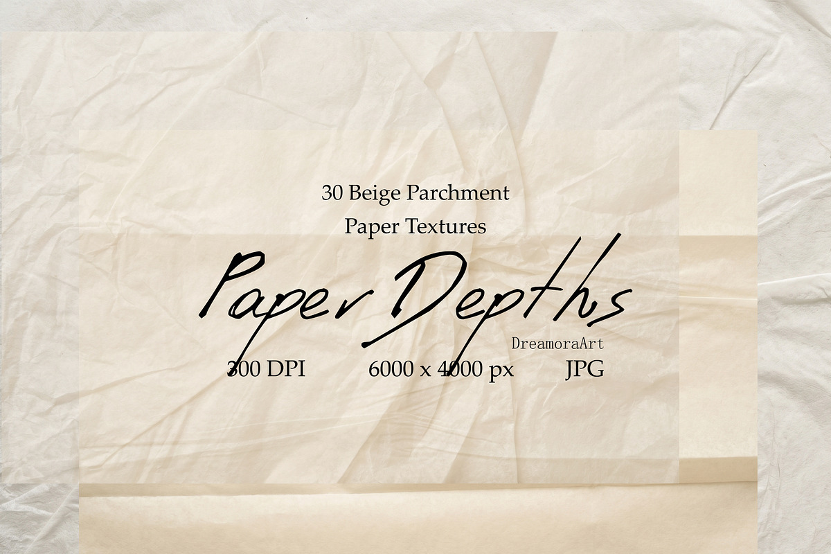 30 Beige Parchment Paper Textures, a Texture Graphic by DreamoraArt (Photo 1 of 14)