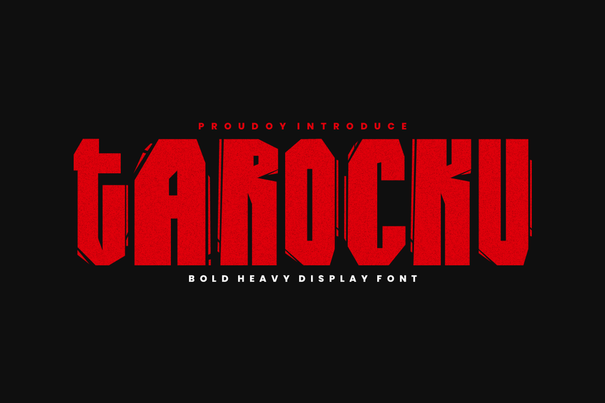 Tarocku - Bold Heavy Display Font, a Blackletter Font by QR Design Studio (Photo 3 of 6)
